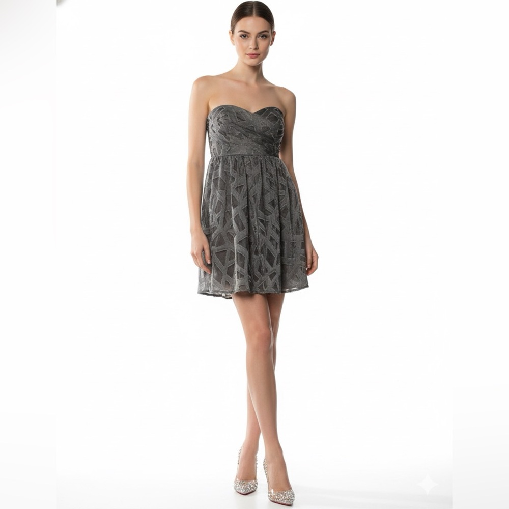 Alice + Olivia Kristin Strapless Wool Dress XS